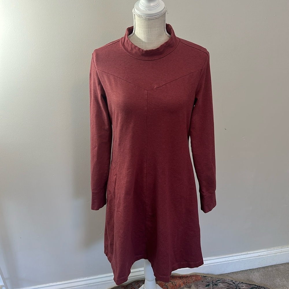 Toad & Co Mauve Long Sleeve Dress‎ Medium